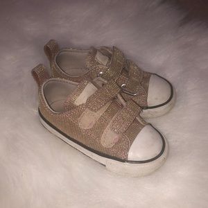Pink glitter converse